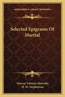 Selected Epigrams of Martial 1286335779 Book Cover