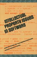 Intellectual Property Issues in Software (Photocopy Only) 0309043441 Book Cover