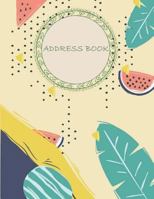 Address Book: Email Address Book and Contact Book, with A-Z Tabs Address, Phone, Email, Emergency Contact, Birthday 120 Pages Large Print 8.5 X 11 1721797637 Book Cover