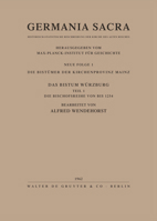 Die Bistümer Der Kirchenprovinz Mainz. Das Bistum Würzburg I. Die Bischofsreihe Bis 1254 3110012839 Book Cover
