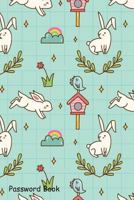 Password Book: Include Alphabetical Index with Kawaii Bunny Seamless Background 1090196881 Book Cover
