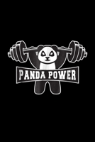 Panda Power: Funny Panda Power Workout Gift Panda Gym Journal/Notebook Blank Lined Ruled 6X9 100 Pages 1691106666 Book Cover