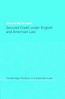 Secured Credit under English and American Law 0521826705 Book Cover