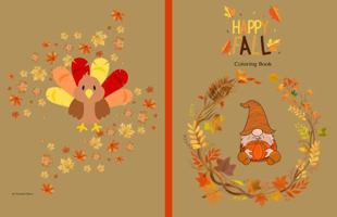 Happy Fall Coloring Book 1965836089 Book Cover