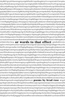 or words to that effect 1945917946 Book Cover
