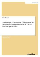 Aufstellung, Prüfung und Offenlegung des Jahresabschlusses der GmbH & Co. KG (nach KapCoRiLiG) 3867463646 Book Cover