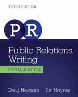 Public Relations Writing: Form & Style 0495095664 Book Cover