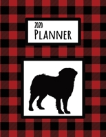 2020 Planner: Bernese Mountain Dog Red and Black Buffalo Plaid Dated Daily, Weekly, Monthly Planner With Calendar, Goals, To-Do, Gratitude, Habit and Mood Trackers, Affirmations and Holidays 1704801346 Book Cover