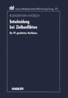 Entscheidung Bei Zielkonflikten: Ein PC-Gestutztes Verfahren 3663021211 Book Cover