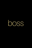 Boss: (Black Blank Lined Journal) 169088648X Book Cover