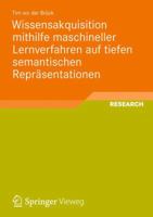 Wissensakquisition Mithilfe Maschineller Lernverfahren Auf Tiefen Semantischen Reprasentationen 3834825026 Book Cover