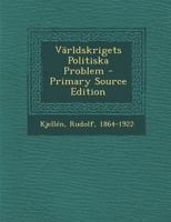 Världskrigets Politiska Problem 1018189289 Book Cover