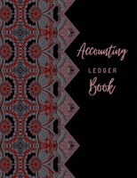 Accounting Ledger Book: General Business Ledger Checking Account Transaction Register Cash Book For Bookkeeping 6 Column Payment Record And Tracker Log Book Black Ornamant Mandala Cover 1654539554 Book Cover