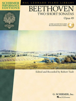 TWO SHORT PIANO SONATAS      OP49 BK/CD BEETHOVEN         SCHIRMER PERFORMANCE EDITIONS (Book & CD) B007BF20UA Book Cover