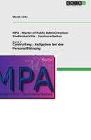 Controlling - Aufgaben bei der Personalf�hrung: Management by Objectives 3640947924 Book Cover