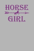 Horse Girl: Horseback Riding Notebook For Girls 6 x 9 120 Page Journal College Ruled Lined Writing Paper 1702121186 Book Cover