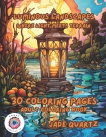 Luminous Landscapes Where Light Meets Terrain: 30 Coloring Pages Adult Coloring Book B0CLVG816N Book Cover