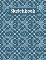 Sketchbook: 8.5 x 11 Notebook for Creative Drawing and Sketching Activities with Arabic Pattern Themed Cover Design 1659803926 Book Cover