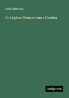 De Legione Romanarum x Gemina 3563902887 Book Cover