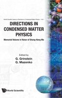 Directions in Condensed Matter Physics: Memorial Volume in Honor of Shang-Keng Ma 9971978423 Book Cover