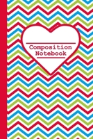Composition Notebook: Multi Bright Stripe Print, 100 Pages, 6x9 inch, college ruled. 1086979583 Book Cover