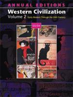 Annual Editions: Western Civilization, Volume 2 (Annual Editions : Western Civilization) 0072548274 Book Cover