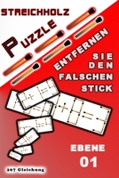 Streichholz Puzzle Entfernen Sie den falschen Stick: Ebene 01 B0CGLCCSQR Book Cover
