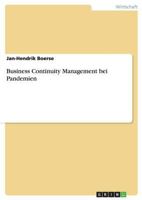 Business Continuity Management bei Pandemien 3638727262 Book Cover