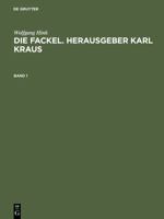 Die Fackel. Herausgeber Karl Kraus (German Edition) 3598111754 Book Cover