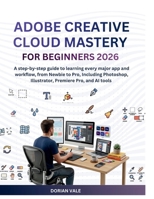 MASTERING ADOBE CREATIVE CLOUD For Beginners 2026: A step-by-step guide to learning every major app and workflow, from Newbie to Pro, Including Photoshop, Illustrator, Premiere Pro, and AI tools B0HBRF1H1C Book Cover