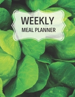 Weekly Meal Planner: 55 Week Meal planner includes grocery list and pages for your favorite recipes. 1672019923 Book Cover