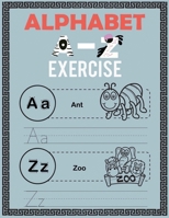 Alphabet a-z exercise with cartoon: Cartoon Pictures alphabet letters met cartoon photos (English Alphabets A-Z ... & Coloring Vocabulary Flashcards Worksheets) 1654333182 Book Cover