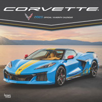 Corvette Official 2025 12 X 24 Inch Monthly Square Wall Calendar Plastic-Free 1975479777 Book Cover