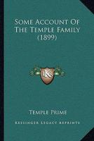 Some Account Of The Temple Family 1016350201 Book Cover