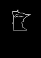 Minnesota HOME Composition Notebook: (7x10 120-Page College-Ruled State Outline with HOME in Center) 1652022244 Book Cover