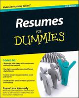 Resumes For Dummies (Resumes for Dummies) 0470873612 Book Cover