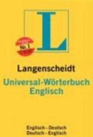 Langenscheidts Universal-Wörterbuch, Englisch 3468181264 Book Cover