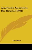 Analytische Geometrie Des Raumes 110401873X Book Cover