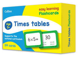 Times Tables Flashcards: KS2 Maths Home Learning and School Resources from the Publisher of Revision Practice Guides, Workbooks, and Activities. (Collins Easy Learning KS2) 0008281505 Book Cover