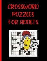 Crossword Puzzles For Adults: 95 Crosswords Activity Puzzle Book With Solutions, 8.5" x 11" Paperback, Glossy Cover B09171Q92B Book Cover