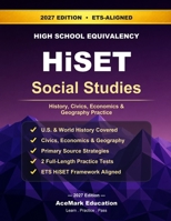 HiSET Social Studies: History, Civics, Economics & Geography Practice B0H45XDDMG Book Cover