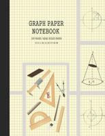 Graph Paper Notebook: Quad Ruled, Grid Paper Notebook, Graph Paper Composition Books (Large 8.5 x 11) Cream 1077433654 Book Cover