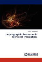 Lexicographic Resources in Technical Translation. 3848437643 Book Cover