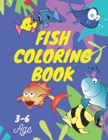 Fish coloring book: cute Fish for coloring book for kids - girls - boys- age 3-6 B089TT1Z8M Book Cover