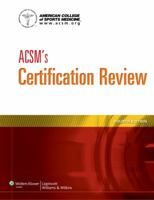 ACSM's Certification Review 1609139542 Book Cover