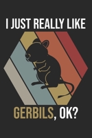 I Just Really Like Gerbils, OK?: DIN A5 W�stenrennmaus Notizheft liniert - 120 Seiten liniertes W�stenrennmaus Notizbuch f�r Notizen in Schule, Universit�t, Arbeit oder zuhause. - Eine tolles Geschenk 1672198097 Book Cover