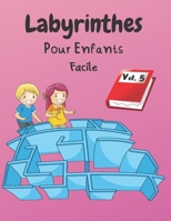 Labyrinthes Pour Enfants: Vol. 5 | Dès 4 ans | 200 Labyrinthes Avec Solutions | Niveau Facile (Sauve Toi Si Tu Peux) B088N5HG3Q Book Cover