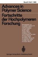Advances in Polymer Science, Volume 6/1: Fortschritte Der Hochpolymeren-Forschung 3540043977 Book Cover