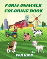 Farm Animals Coloring Book for Kids: Happy Farm Animals with Beautiful Country Scenes. B0CBQXCXYF Book Cover