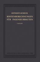 Kosten-Berechnungen Fur Ingenieurbauten 366223422X Book Cover